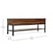 Flash Furniture Entryway Storage Bench with Lower Shelf Perfect for Entryway, Mudroom, or Bedroom in Walnut ZG-075-WAL-GG - alternate 5
